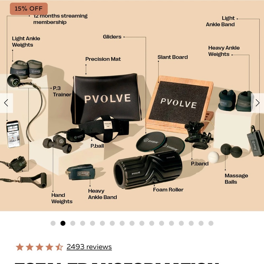PVOLVE TOTAL TRANSFORMATION BUNDLE 13 pieces